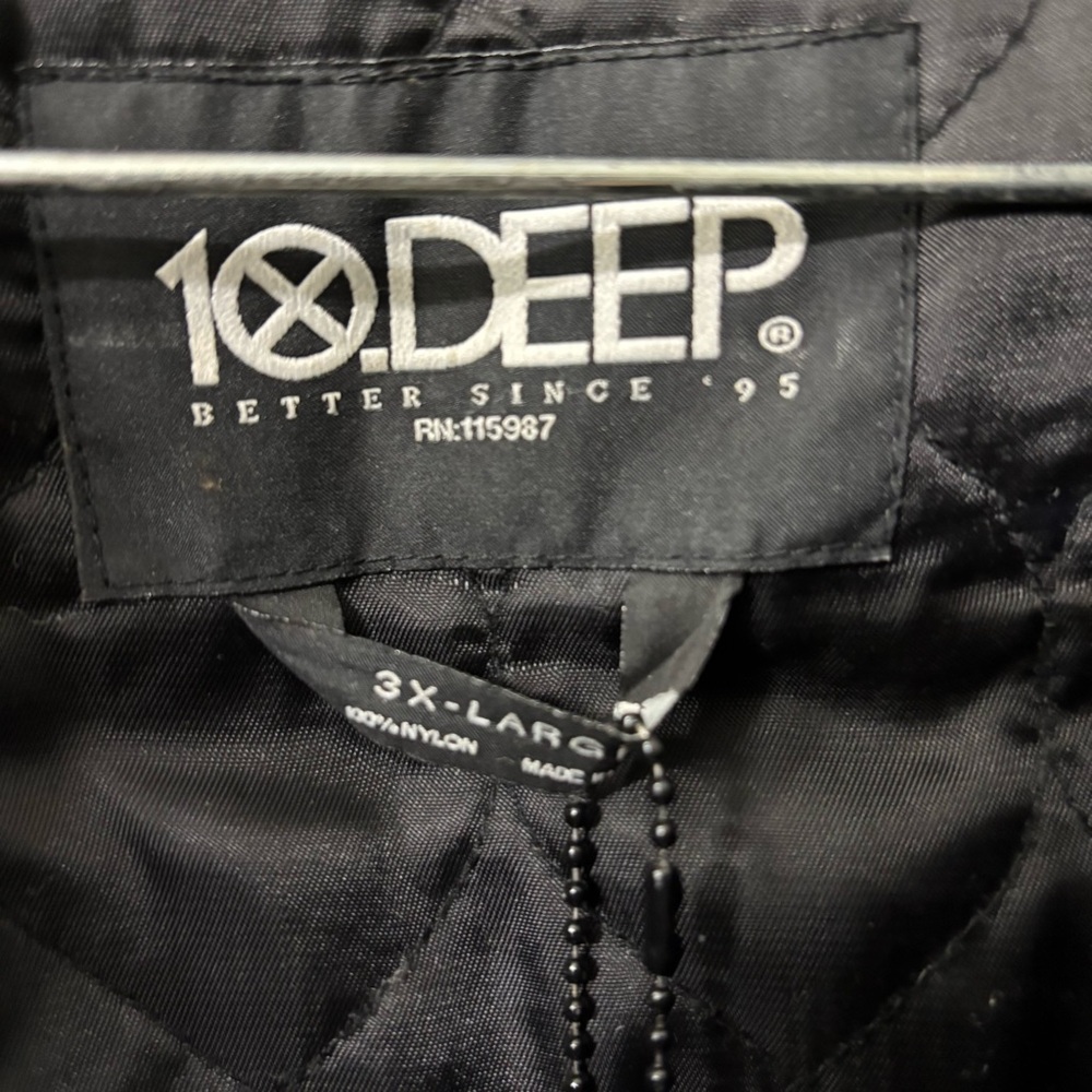 10 Deep Navy Jacket with Tiger Embroidery size 3X - Picture 5 of 6